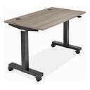 Adjustable Height Training Table - 48 X 30", Gray - ULINE - H-9962GR