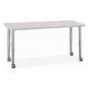 Mobile Activity Table - 60 X 24", Gray - ULINE - H-11092GR