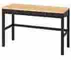 HEMNES Desk With 2 Drawers, Black-Brown/Light Brown, 471/4X181/2" - IKEA