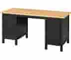IKEA - HEMNES Desk, Black-Brown/Light Brown, 61X25 5/8 "