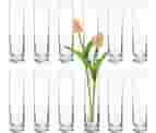 Glass Cylinder Bud Vases For Centerpieces, Set Of 12 Clear Small Vases,Handmade Slim Flower Vases Wedding Table Decor For Single Rose Vases Bulk,