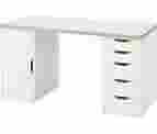 IKEA - LAGKAPTEN / ALEX Desk, White/Anthracite, 55 1/8X23 5/8 "