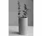 Handmade Light Gray / Grey Cylindrical Ceramic Vase | Flower Vase | Modern Minimalist Pottery | Home Decor | Cylinder Vase | Vase