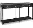 Signature Design By Ashley Eirdale Vintage Casual 4 Drawer Console Sofa Table, Black