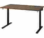 IKEA - MITTZON Desk, Walnut Veneer/Black, 55 1/8X31 1/2 "