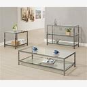 Wayfair Abie 47.25" Console Table Glass/Metal | 32 H X 47.25 W X 15.75 D In