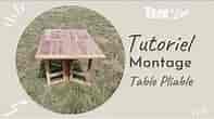 [TUTO] Montage Table de jardin pliable en TECK MASSIF