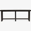 Reed Grand Console Table, Warm Black | Pottery Barn