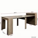 Modern Extendable Dining Table With Storage,By Temu
